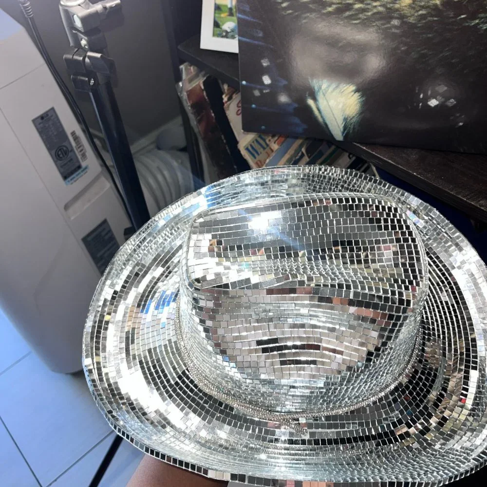 Disco Cowboy Hat | Disco Ball Hat | Mirror Disco Hat | Beyonce Di… - Picture 7 of 9